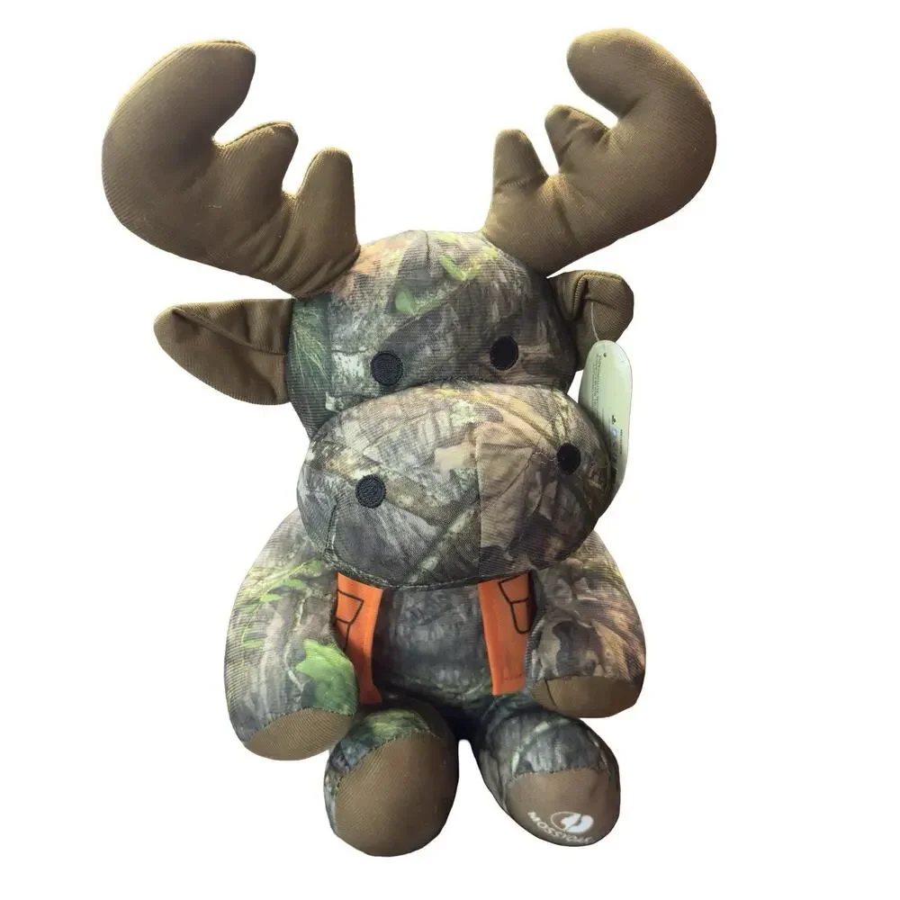Mossy Oak Camo Moose Plush Stuffed Animal Orange Hunting Vest Toy 2020 - Picture 3 of 6